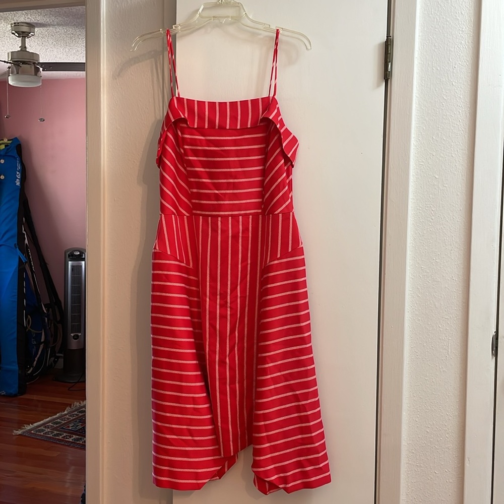 Red with white stripes Banana Republic sundress - never worn with tags